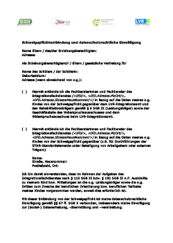 Vorschau Dokument "KAoA-STAR-Schweigepflichtentbindung"